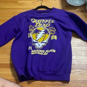 Grateful Dead liquid Blue crew neck